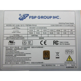 FSP Group FSP350-701UJ Power Supply FSP350701UJ - Used