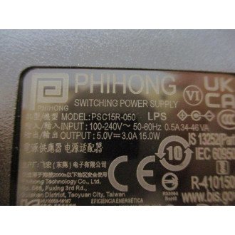 Phihong PSC15R-050 Switching Power Supply PSC15R050 - New No Box