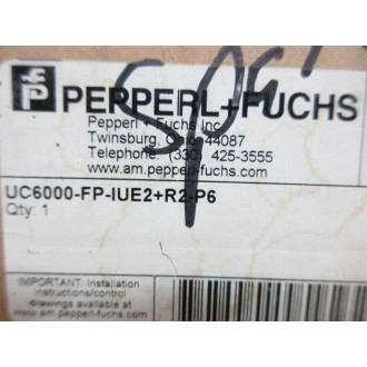 Pepperl + Fuchs UC6000-FP-IUE2+R2-P6 Sensor UC6000FPIUE2R2P6 - Used