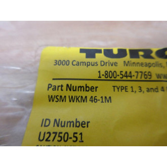 Turck WSM WKM 46-1M Double Ended Cordset WSMWKM461M