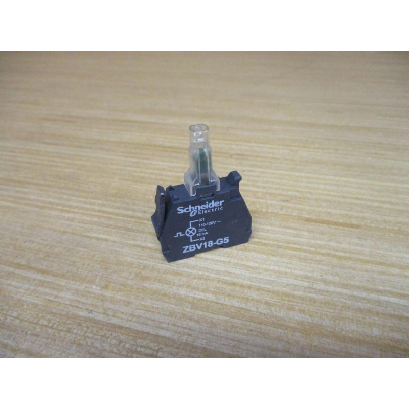 Schneider Telemecanique ZBV18-G5 Flashing Light Block ZBV18G5 - New No Box