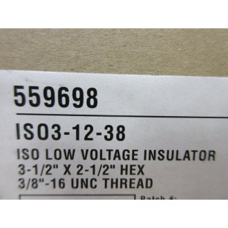 nVent Hoffman ISO3-12-38 ISO Low Voltage Insulator ISO31238 (Pack of 10)