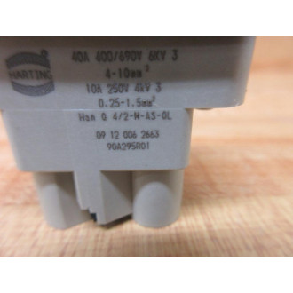 Harting 09 12 006 2663 Plug 09120062663 - New No Box