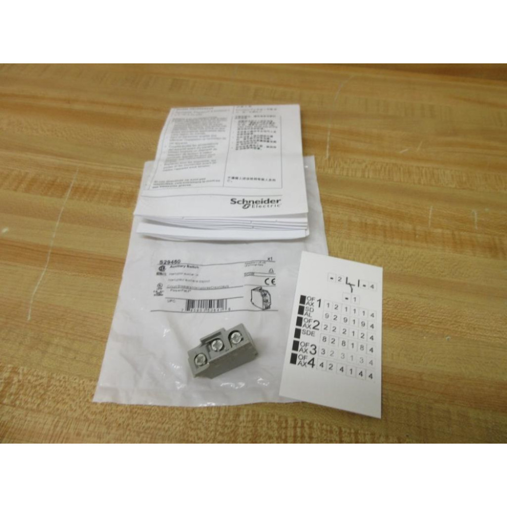 Schneider Electric S29450 Auxiliary Switch