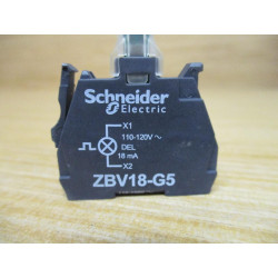 Schneider Telemecanique ZBV18-G5 Flashing Light Block ZBV18G5 - New No Box