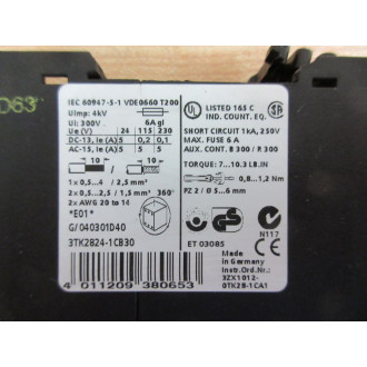 Siemens 3TK2824-1CB30 Safety Relay 3TK28241CB30 - Used