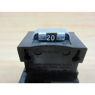 Pushmatic P120 20A Circuit Breaker - Used