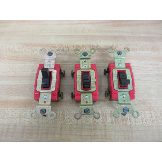 Leviton 1222-2W Switch 12222W (Pack of 3) - New No Box