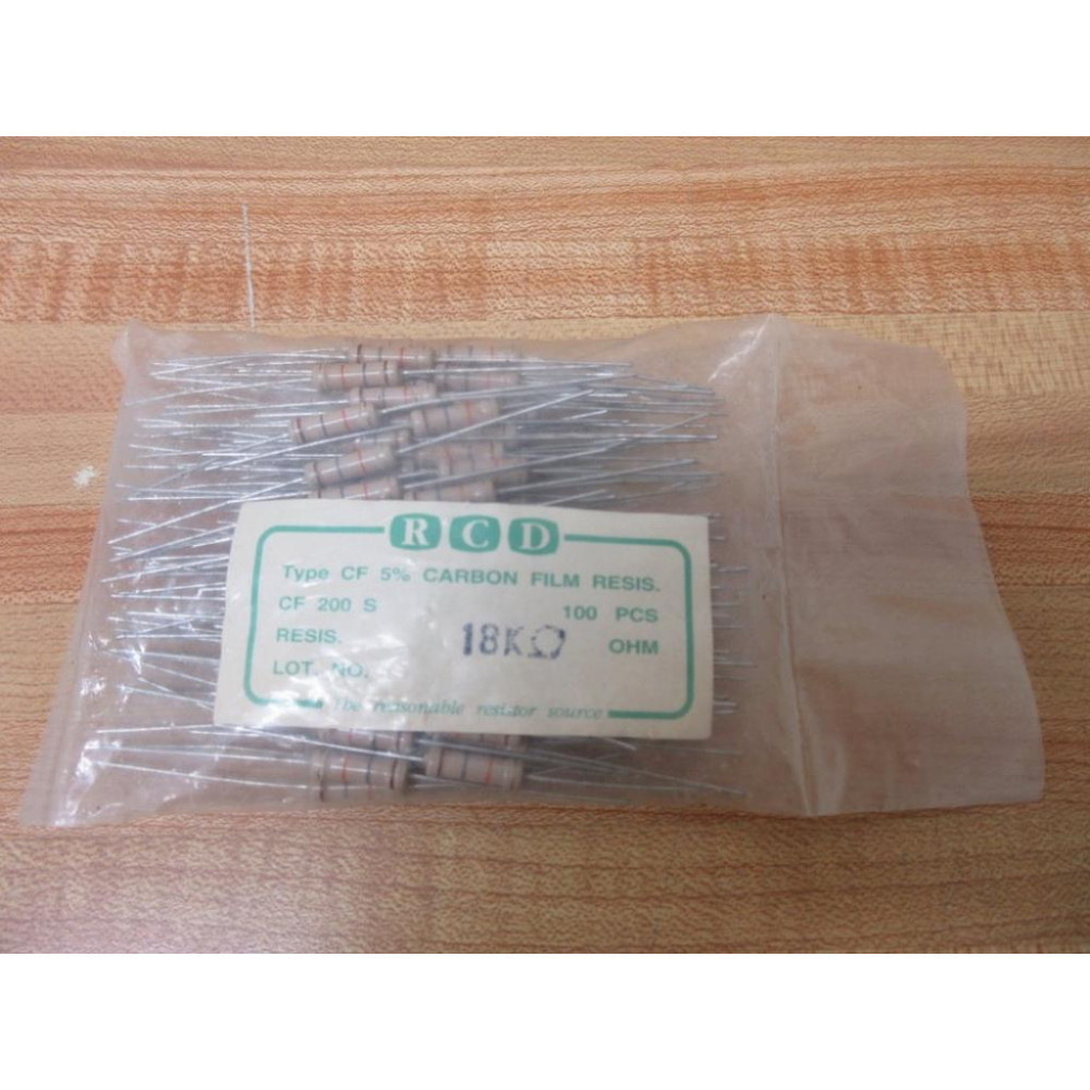 RCD CF 200 S Carbon Film Resistor CF200S (Pack of 100)