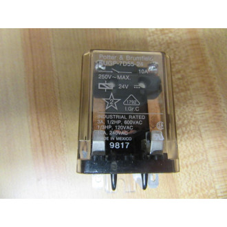 Potter & Brumfield KUGP-7D55-24 Relay KUGP-7D55-24V - New No Box