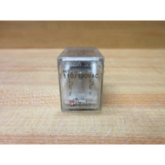 Omron MY2N-CR-110120V AC Relay MY2N-CR-110120VAC - Used