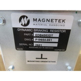 Magnetek EDB4003DT Dynamic Braking Resistor 4003DT