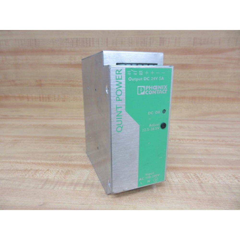 Phoenix Contact QUINT-PS-100-240AC24DC5 Power Supply 240VAC 24VDC 5A - Used