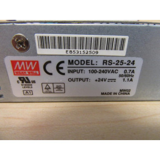 Mean Well S-25-24 ACDC Enclosed Power Supply S2524