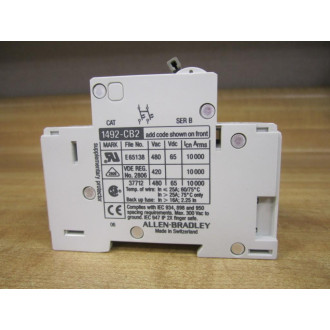 Allen Bradley 1492-CB2-G020 Circuit Breaker 1492CB2G020 - New No Box