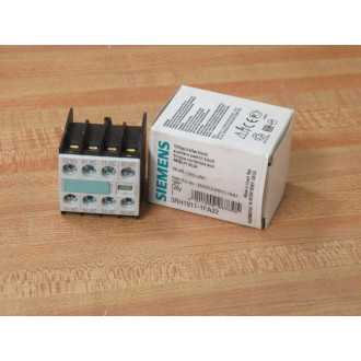 Siemens 3RH1911-1FA22 Auxiliary Contactor 3RH19111FA22