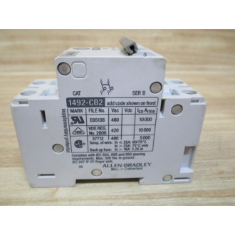 Allen Bradley 1492-CB2G100 Breaker 1492CB2G100 10A - New No Box