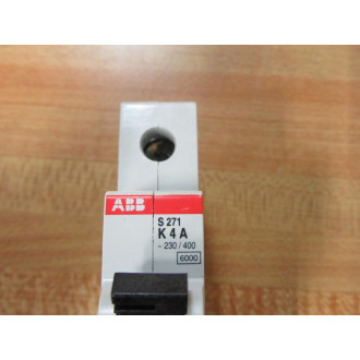 ABB S 271 K 4 A 4A Circuit Breaker S271K4A - New No Box