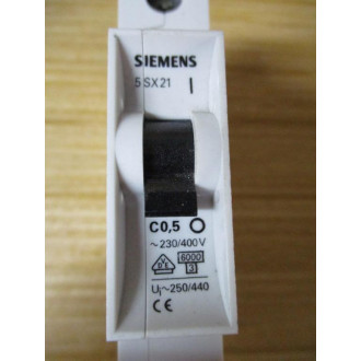 Siemens 5SX21-C05 0.5A Circuit Breaker 5SX21C05 - Used