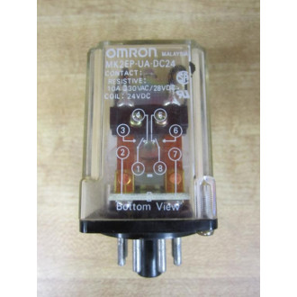 Omron MK2EP-UA-24V DC Relay MK2EP-UA-DC24 - Used