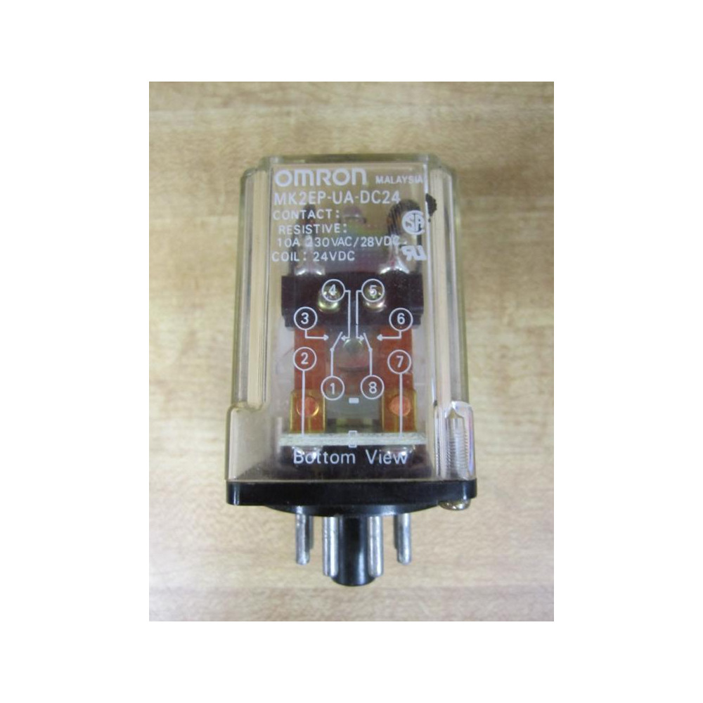 Omron MK2EP-UA-24V DC Relay MK2EP-UA-DC24 - Used