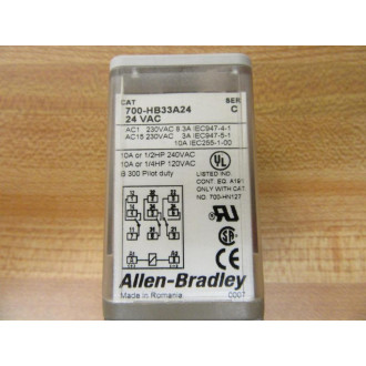 Allen Bradley 700-HB33A24V AC Relay 700-HB33A24VAC