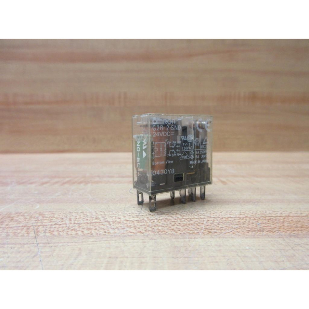 Omron G2R-2-SND-24V DC Relay G2R-2-SND-VDC - Used