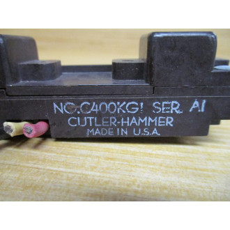 Cutler Hammer C400KG1 Eaton Cover Control Kit C400KGI - Used