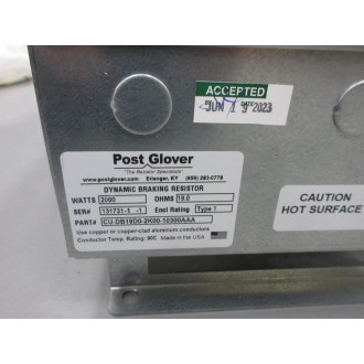 Post Glover CU-DB19D0-2K00-10300AAA Dynamic Braking Resistor