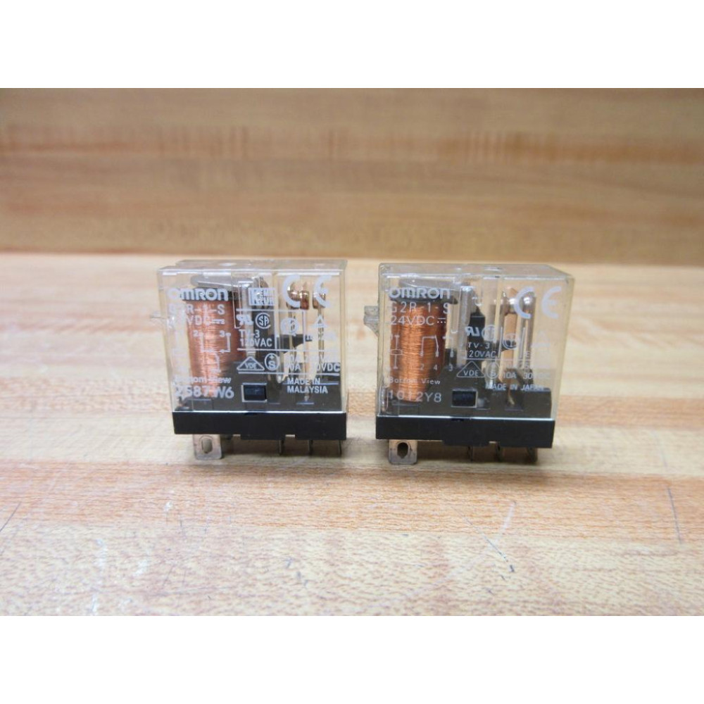 Omron G2R-1-S-24V DC Relay G2R-1-S-24VDC (Pack of 2) - Used