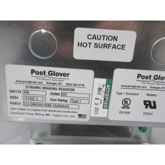 Post Glover CU-DB0305-0590-10200AAA Dynamic Braking Resistor