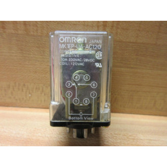 Omron MK1EP-UA-AC120 Relay MK1EP-UA-120V AC - Used