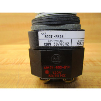 Allen Bradley 800T-PB16 Pushbutton Amber 800T-PB16A - New No Box
