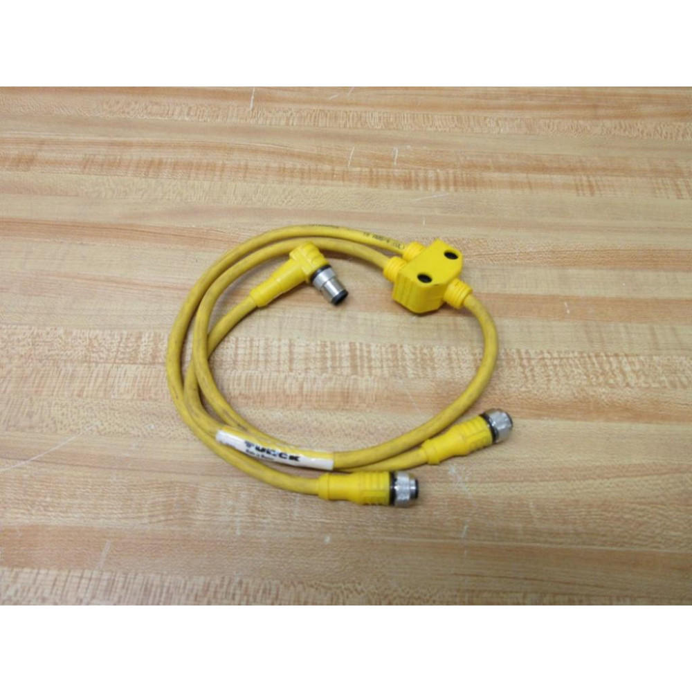 Turck VB2-WSC 4.4T-0.32RKC 4T-0.30.3S1587 Splitter Cable U-35356 - Used