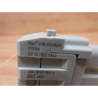 Harting 09140023102 Han 2 Pos Module (Pack of 2)