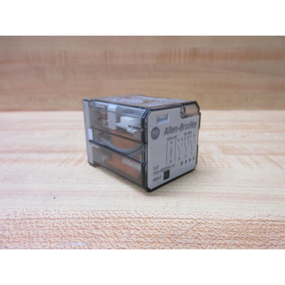 Allen Bradley 700-HB33A1-4-120VAC Relay 700-HB33A1-4-120V AC Series D - Used