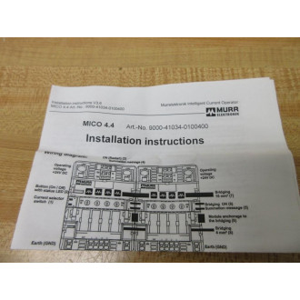 Murr Elektronik 9000-41034-0100400 Circuit Protection Module 96018-4.02-3.03