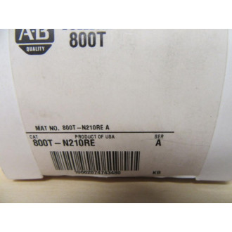 Allen Bradley 800T-N210RE Switch Button
