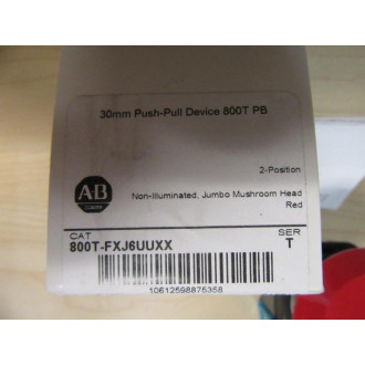 Allen Bradley 800T-FXJ6UUXX Push Pull Switch