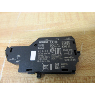 Siemens 3VA9978-0AA12 Auxiliary Switch 3VA99780AA12
