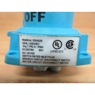 Meltric 63-18165 Receptacle S99J502 - Used