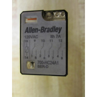 Allen Bradley 700-HC24A1-120V AC Relay 700HC24A1-120VAC Series D (Pack of 2) - New No Box