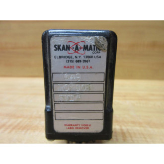 Skan-A-Matic R02001-049 Relay R02001-5V DC - Used