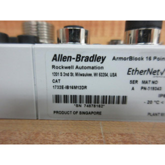 Allen Bradley 1732E-IB16M12DR IO Block 1732EIB16M12DR - New No Box