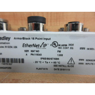 Allen Bradley 1732E-IB16M12DR IO Block 1732EIB16M12DR - New No Box