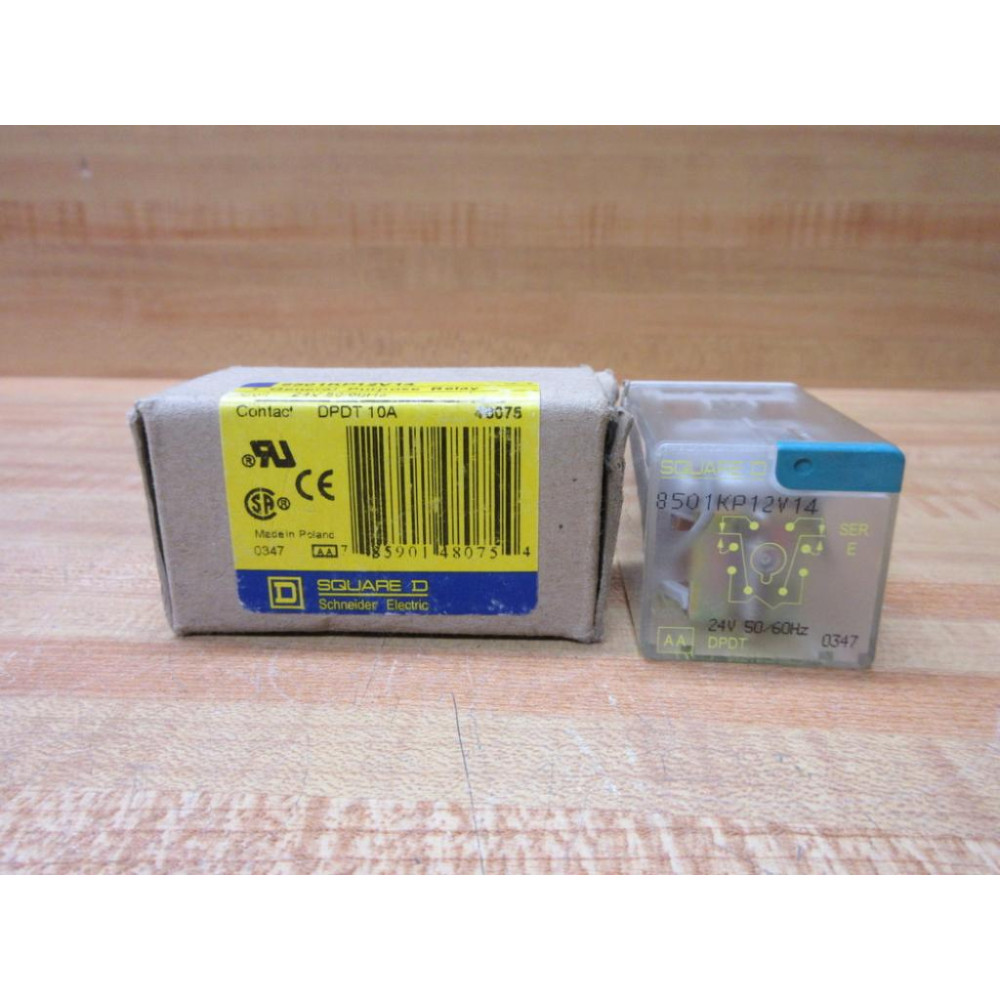 Square D 8501-KP12-V14-24V Relay 8501-KP12-V14 Series E