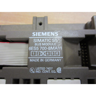 Siemens 6ES5-700-8MA11 Bus Module 6ES57008MA11 (Pack of 7) - Used