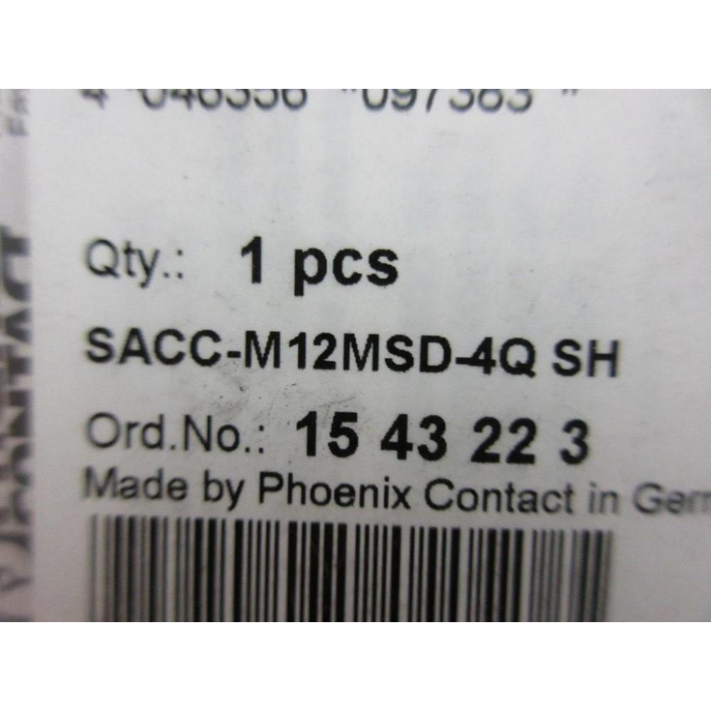 Phoenix Contact SACC-M12MSD-4Q SH Encoder Resolver Cable SACCM12MSD4QSH