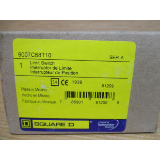 Square D 9007-C68T10 Limit Switch 9007C68T10 Ser. A