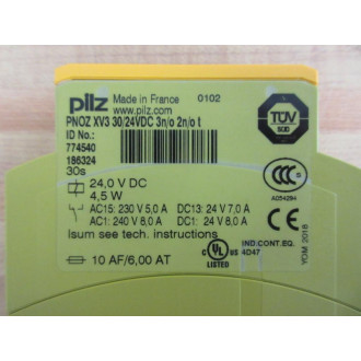 Pilz PNOZ XV3 3024VDC 3N0 2NOT Relay PNOZ XV33024VDC3N02NOT - Used
